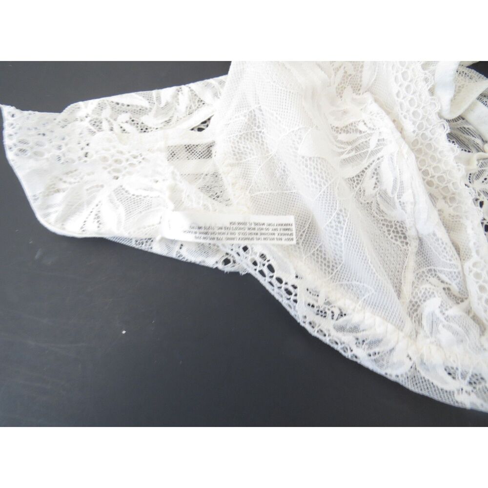 Women's Soma Embraceable Lace Bralette Coquette White L (36 A,B,C) Euc - Picture 7 of 7